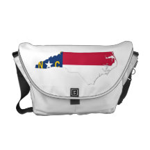 MAPA DE CAROLINA DEL NORTE BOLSA MESSENGER