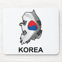 Mapa de Corea Tapetes De Ratones