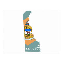 MAPA DE DELAWARE POSTALES