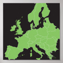 Mapa de Europa Posters