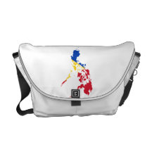 MAPA DE FILIPINAS BOLSAS DE MENSAJERÍA