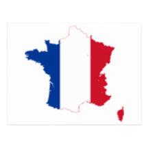 MAPA DE FRANCIA TARJETAS POSTALES