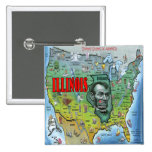 Mapa de Illinois los E.E.U.U. Pin