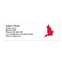 Mapa de Inglaterra Plantillas De Tarjeta De Negocio