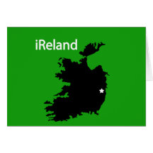 mapa de Irlanda Tarjeton