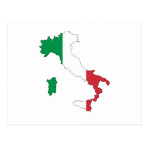 MAPA DE ITALIA POSTALES