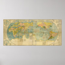 Mapa de Kunyu Wanguo Quantu de Matteo Ricci Impresiones