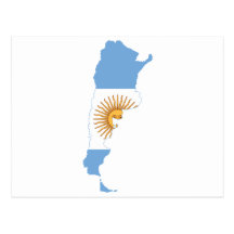 MAPA DE LA ARGENTINA TARJETA POSTAL