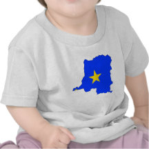 Mapa de la bandera de Congo Kinshasa del mismo tam Camiseta