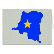 Mapa de la bandera de Congo Kinshasa del mismo tam Felicitaciones