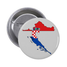 Mapa de la bandera de Croacia Pin