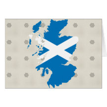 Mapa de la bandera de Escocia del mismo tamaño Felicitacion