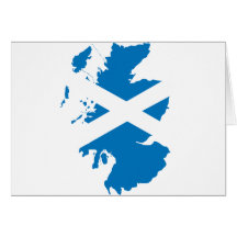 Mapa de la bandera de Escocia Felicitaciones