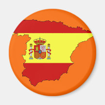 Mapa de la bandera de España Iman Para Frigorífico