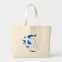 Mapa de la bandera de Grecia Bolsa De Mano