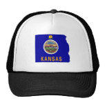 Mapa de la bandera de Kansas Gorros