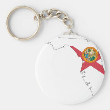 Mapa de la bandera de la Florida Llaveros