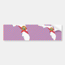 Mapa de la bandera de la Florida Pegatina De Parachoque