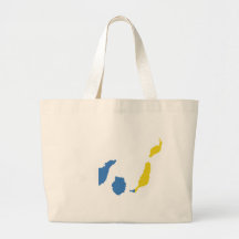 Mapa de la bandera de las islas Canarias del mismo Bolsa