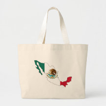 mapa de la bandera de México. la Bandera Nacional Bolsa De Mano