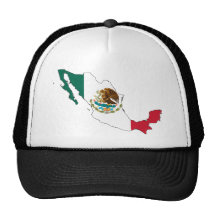 mapa de la bandera de México. la Bandera Nacional Gorra