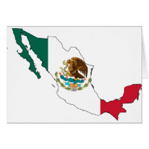 mapa de la bandera de México. la Bandera Nacional Tarjeton