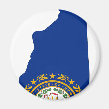 Mapa de la bandera de New Hampshire Iman De Nevera