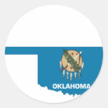 Mapa de la bandera de Oklahoma Pegatinas