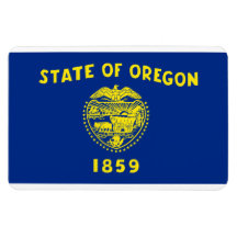 MAPA DE LA BANDERA DE OREGON IMANES DE VINILO