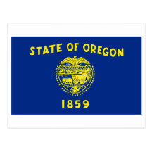 MAPA DE LA BANDERA DE OREGON POSTAL