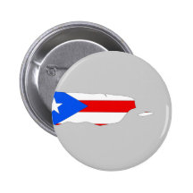 Mapa de la bandera de Puerto Rico Pin