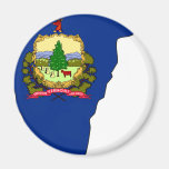 Mapa de la bandera de Vermont Imán De Frigorifico