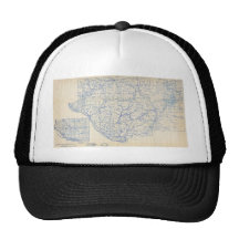 Mapa de la bicicleta de Wisconsin (1897) Gorros