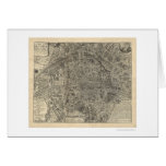 Mapa de la ciudad de París de Nicolás de Fer 1700 Tarjetas