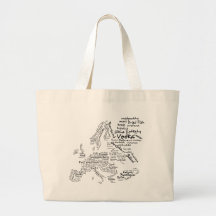 Mapa de la comida de Europa Bolsa
