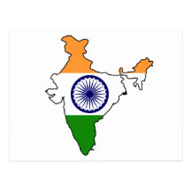 MAPA DE LA INDIA POSTALES