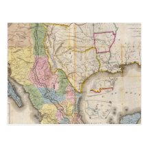 Mapa de los Estados Unidos De Mejico Postal