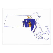 MAPA DE MASSACHUSETTS POSTAL