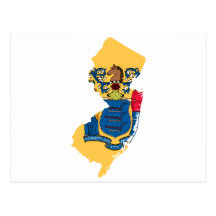 MAPA DE NEW JERSEY TARJETAS POSTALES