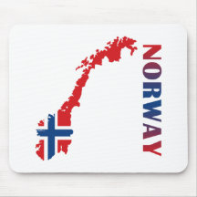 Mapa de Noruega Alfombrilla De Raton