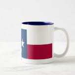 Mapa de Tejas y bandera del estado Taza De Café