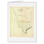 Mapa de Tejas y de estados mexicanos de Tanner 183 Tarjeta
