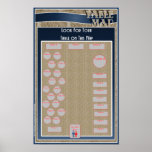 Mapa de ubicación de la tabla (vertical) poster