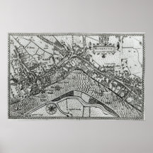 Mapa de Westminster del 'espéculo Britannia Posters