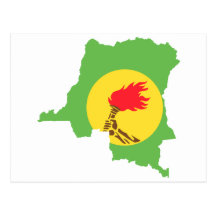 MAPA DE ZAIRE POSTALES