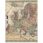 Mapa del anticuario 1721 de Europa del Moll de Her