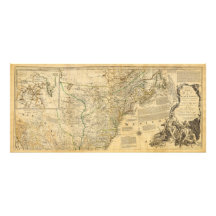 Mapa del atlas del americano de Thomas Jefferys 17 Fotografia