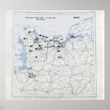 Mapa del día D Impresiones