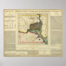 Mapa del distrito de Columbia Impresiones