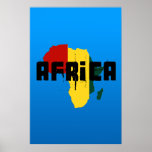 Mapa del estilo del reggae de Ragga África del pos